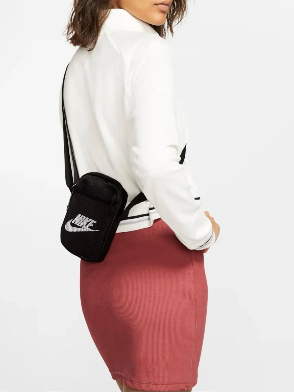Nike Heritage Crossbody Bag (Small 1L) Black/White BA5871-010